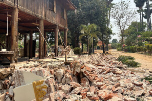 myanmar effondrement dune pont dans la region de sagaing a cause dun tremblement de terre