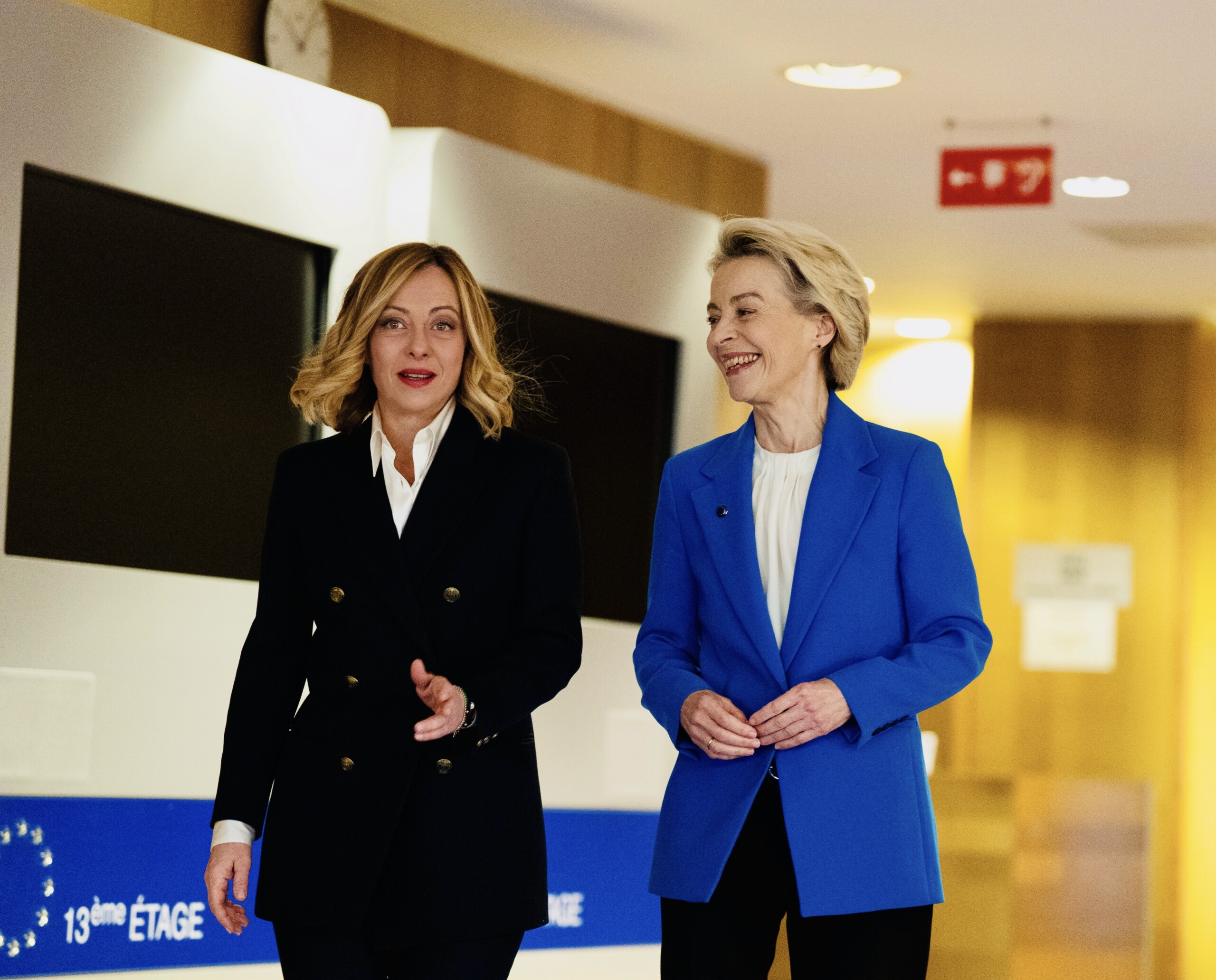 ue nouvel appel telephonique hier entre von der leyen et meloni entre ukraine et droits de douane scaled