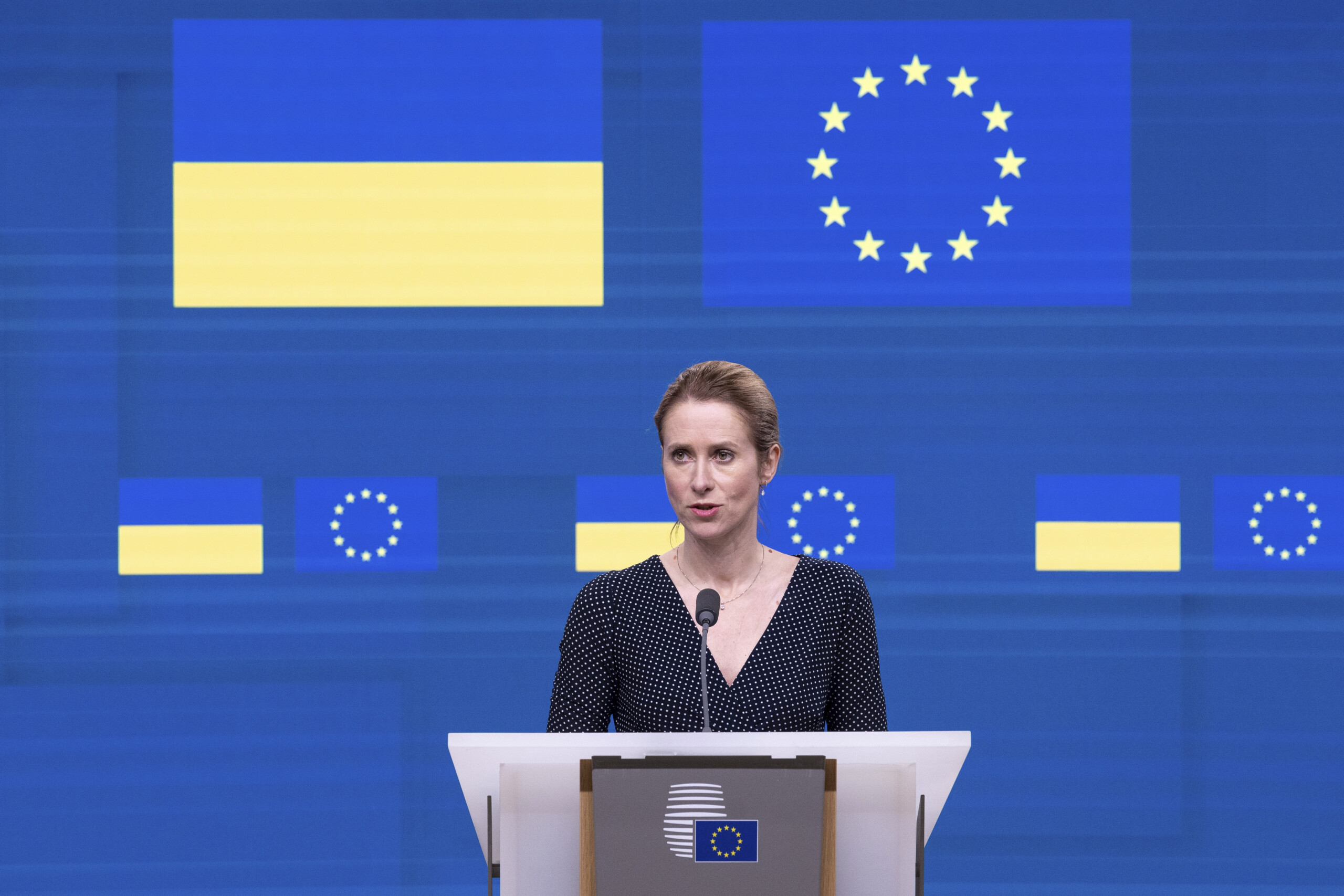 ue kallas ceux qui veulent la paix devraient etre en ukraine le 9 mai pas en russie scaled