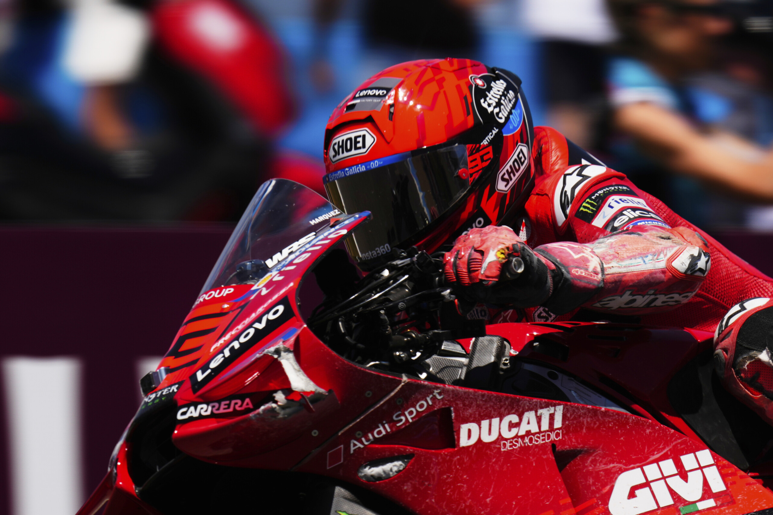 motogp france marc marquez remporte la course sprint chute pour bagnaia scaled