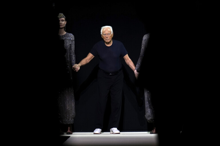 giorgio armani en convalescence apres son hospitalisation il ne sera pas present aux defiles