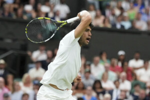 wimbledon alcaraz en quarts apres sa victoire contre rublev