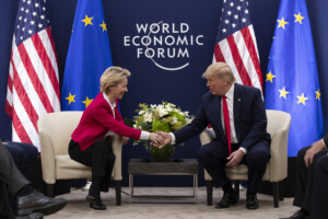 droits de douane ue von der leyen sest entretenue avec trump