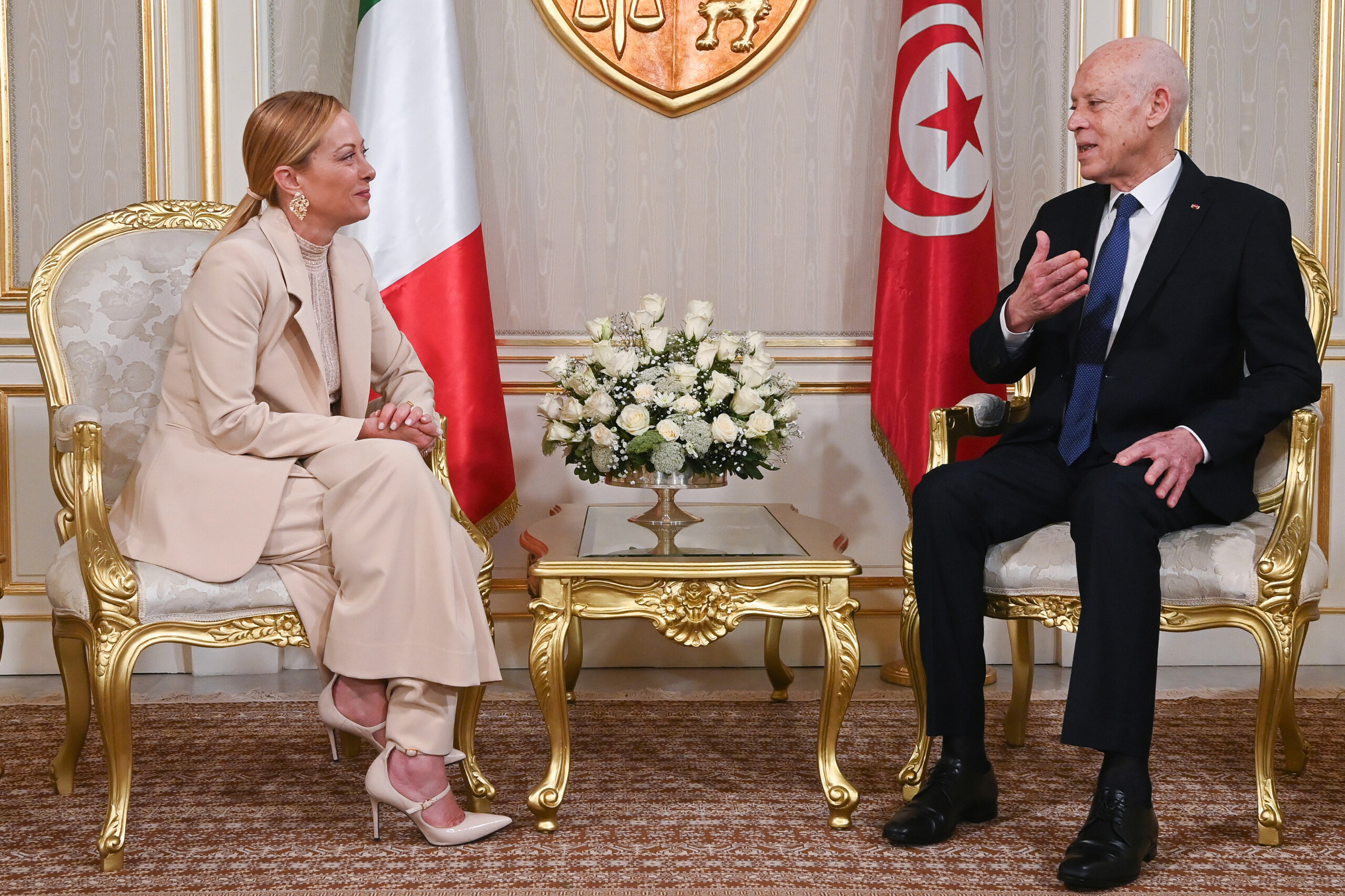 migrants le president tunisien a meloni efforts communs pour le rapatriement volontaire scaled