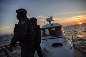 frontex nous ne pouvons pas escorter la flotilla nous ne sommes pas une organisation militaire