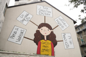 affaire cecchettin ce nest pas de lamour une fresque murale dediee a giulia a turin