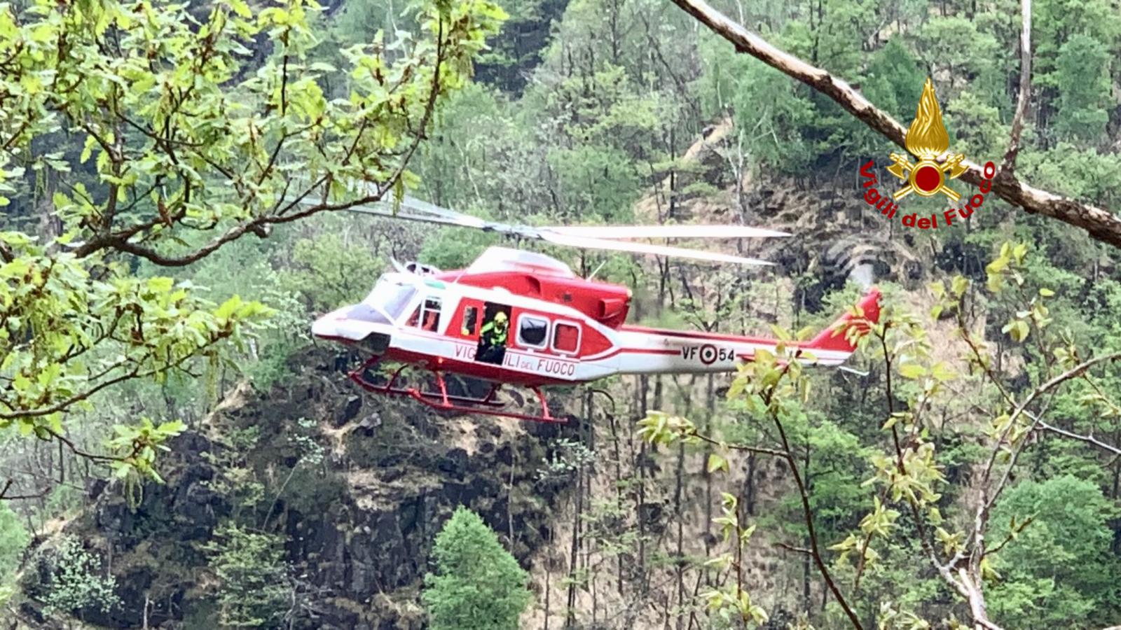 valtellina helicoptere accidente tous les occupants sains et saufs