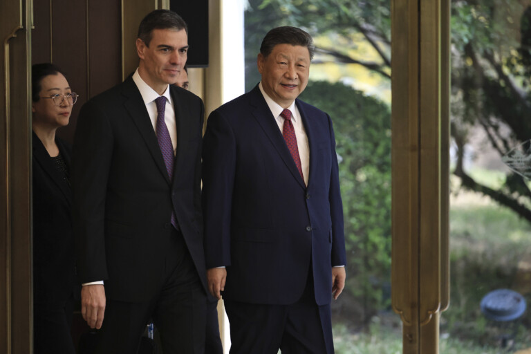 chine xi jinping a recu pedro sanchez a pekin