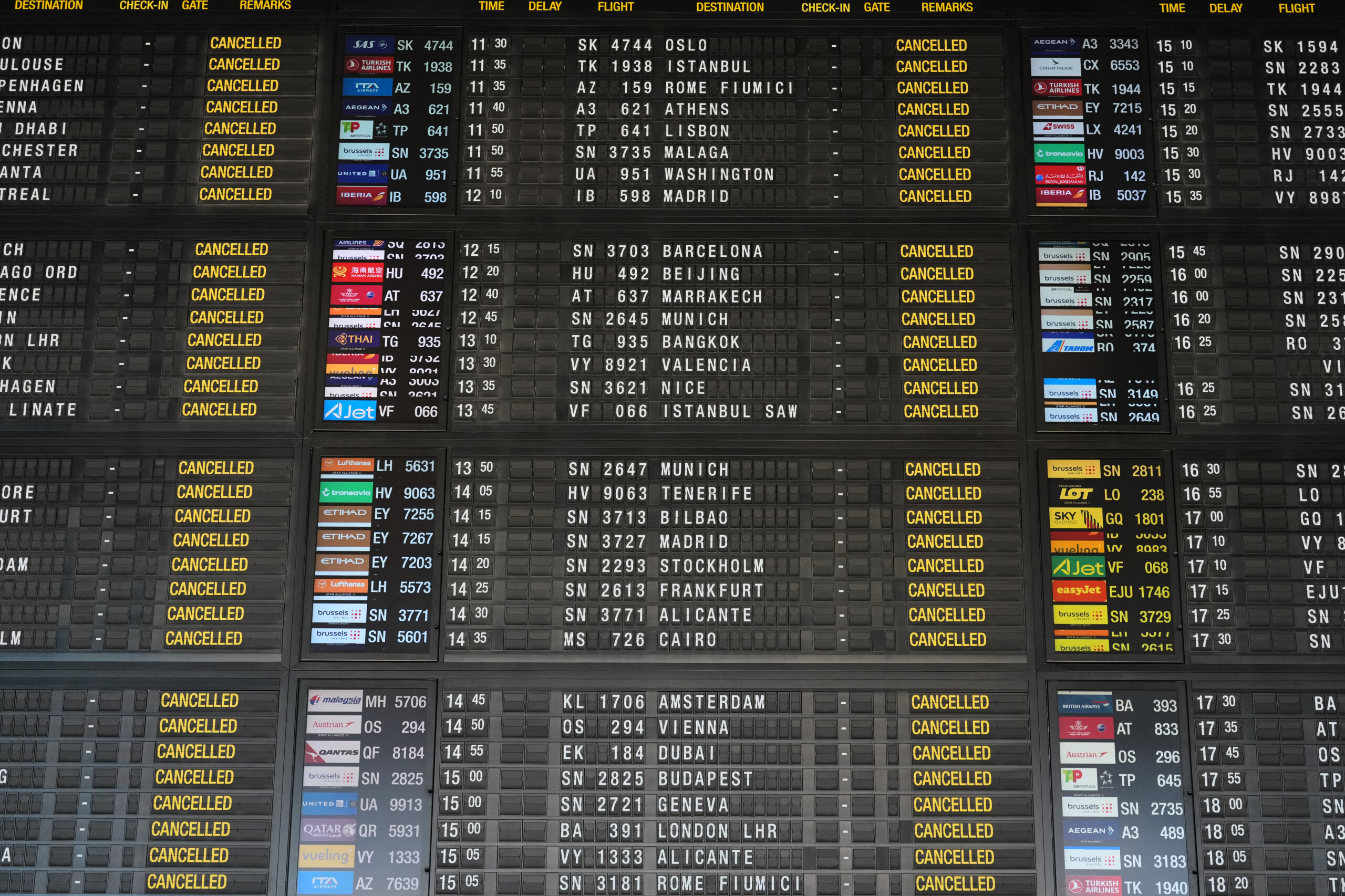 belgique greve surprise 200 vols annules au depart et a destination de bruxelles scaled