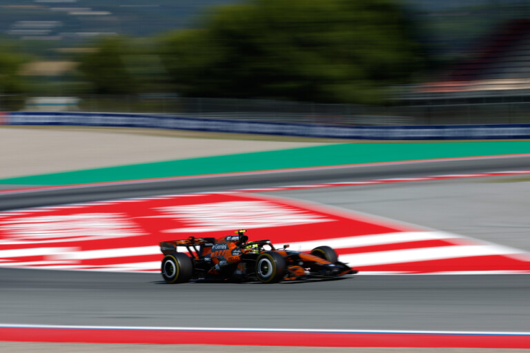 f1 gp de catalogne norris en tete lors de la deuxieme seance dessais libres leclerc quatrieme